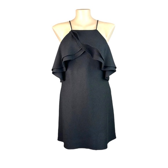 DARIAN, NWOT, BLACK KNEE LENGTH DRESS. COLD SHOULDER DRESS. SIZE 2 - Picture 1 of 11